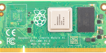 Top view of the Raspberry Pi Computer Module module 4S SC01762