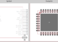 Symbol and footprint for the ESP8266EX found on Ultra Librarian