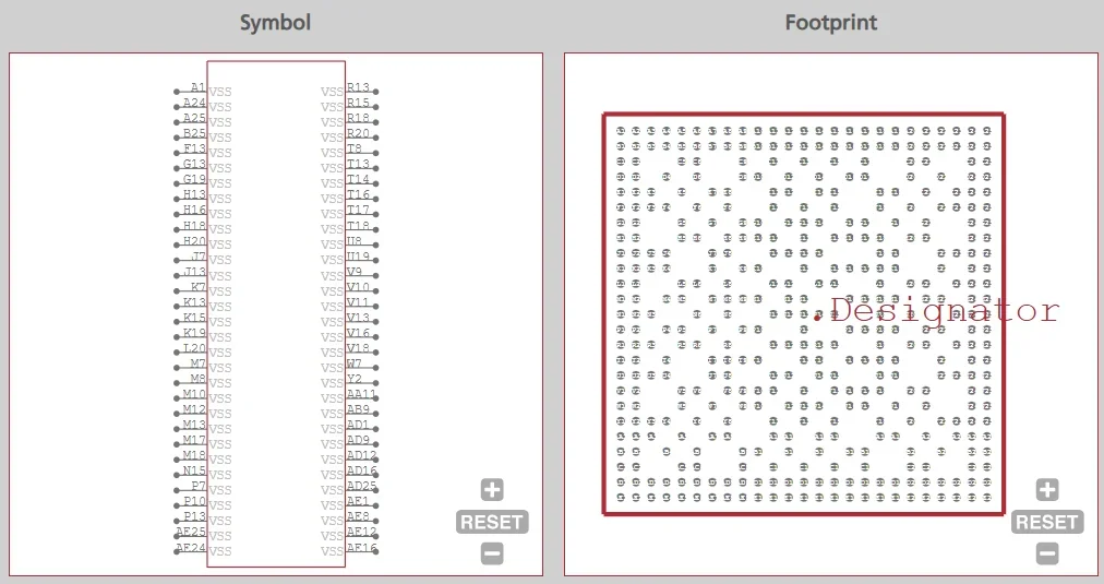 Symbol and footprint for Texas Instruments’ XAM6234ATCGGAALW available through Ultra Librarian