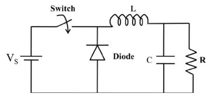 Basic buck converter circuit schematic