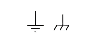 Earth ground and chassis ground symbols