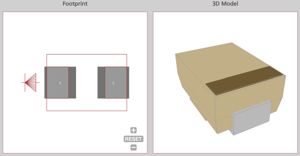 TPSMB68A TVS diode footprint and 3D model on Ultra Librarian