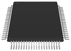 MC68HC05F12FU80 3D STEP model